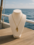 Gold Fish Charm Necklace